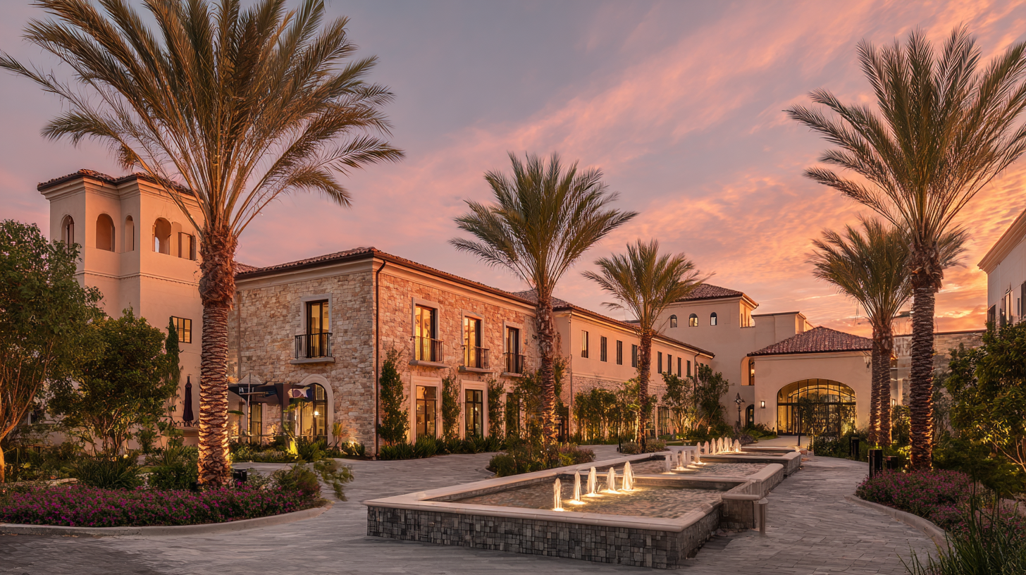 Elegant common area at partner treatment facility